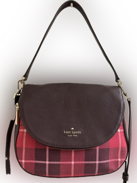 kate spade Handbags - Kate spade Leila flap plaid crossbody/shoulder bag - Like New